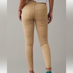 American Eagle high waisted khaki jeggings size 0